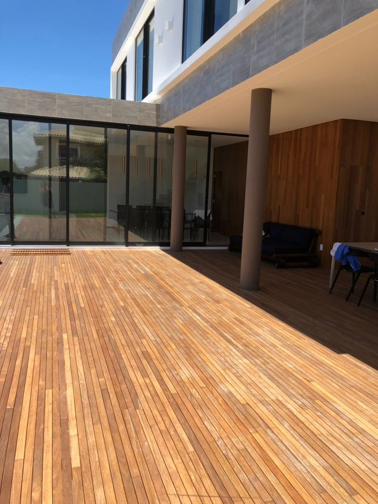 deck de madeira